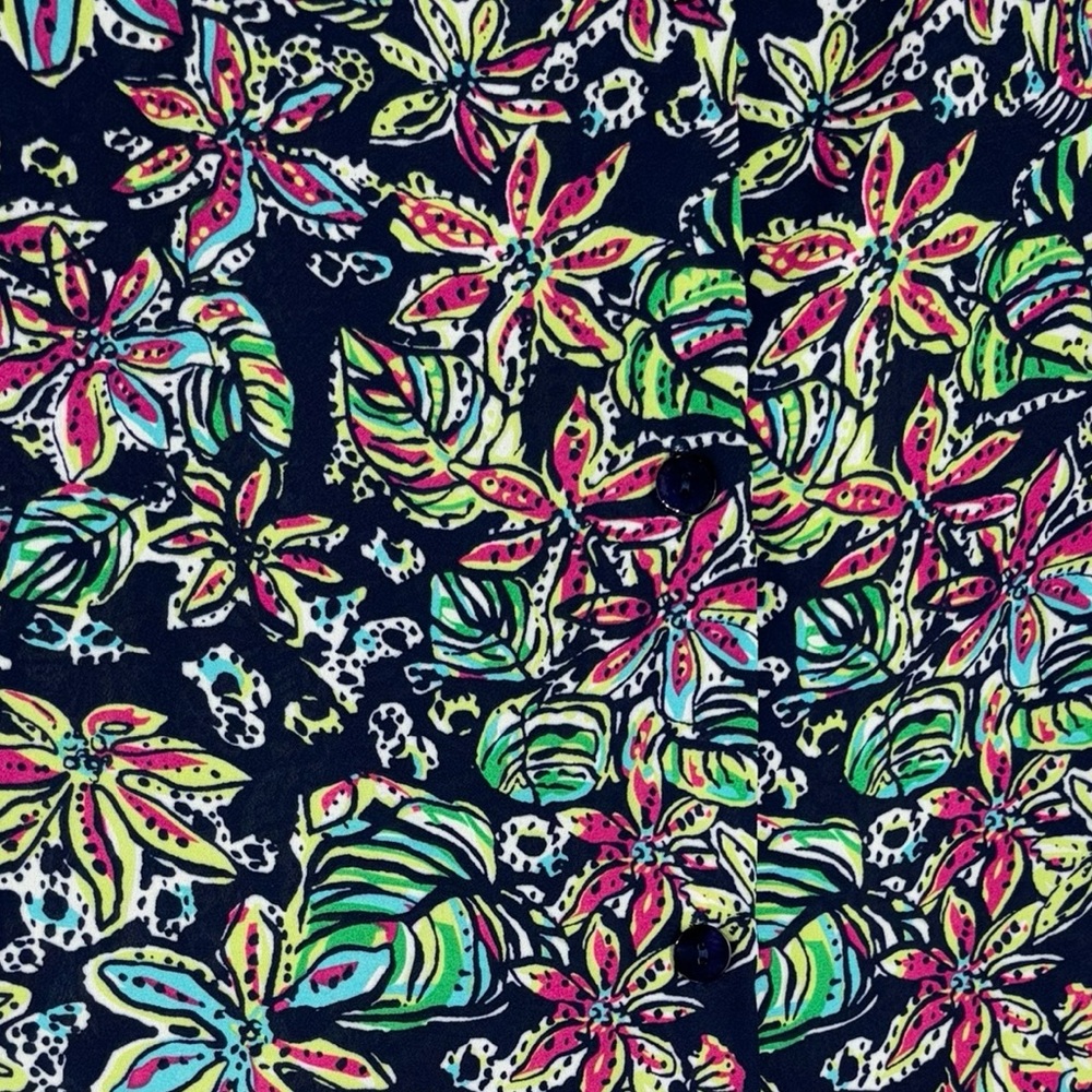 Like New Cynthia Rowley Sleeveless Floral Top XL - Picture 11 of 14